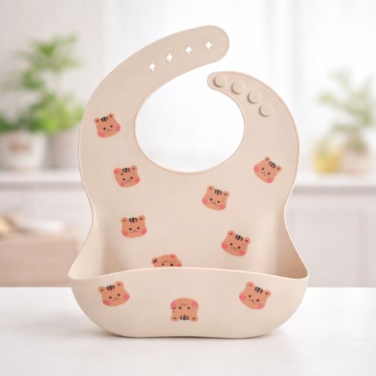 Bavoir - Silicone souple imperméable facile à nettoyer et lavable