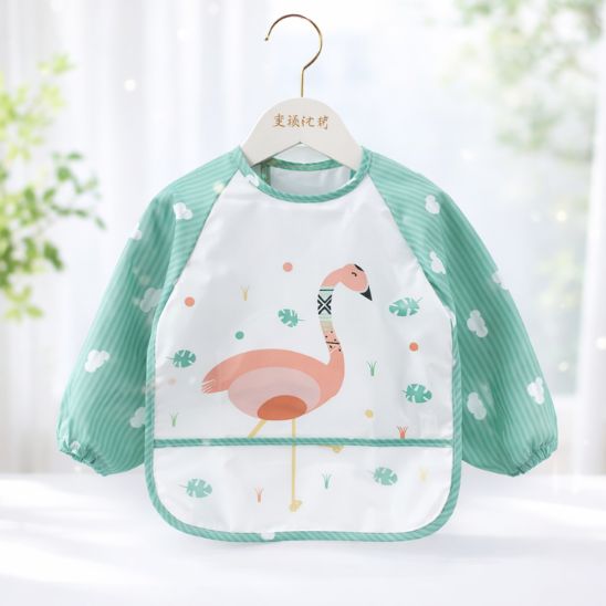 Bavoir bébé manches longues imperméable adapté à la crèche