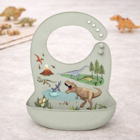 Bavoir silicone bebe motif animaux marins pour repas bebe