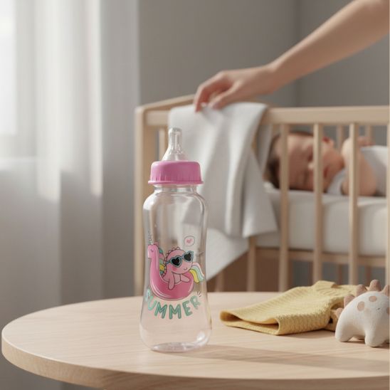 Biberon bébé au design ergonomique facile à tenir