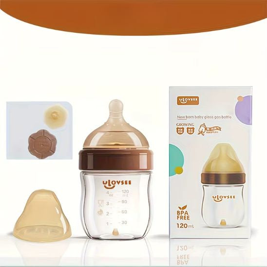 Biberon en verre anti-colique pour nourrisson