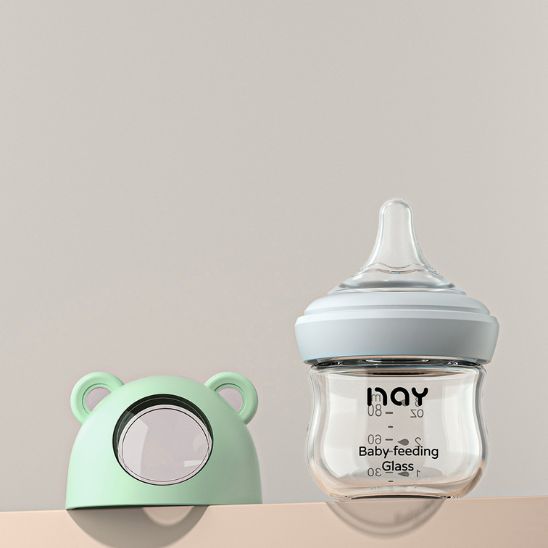 Biberon en verre bébé 160 ml pratique pour les repas du quotidien