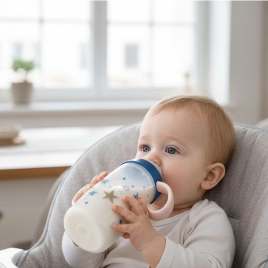 Biberon étoiles 330 ml motif étoiles doux et moderne