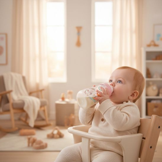 Biberon licorne bébé sans BPA et sans odeur, sécurité optimale