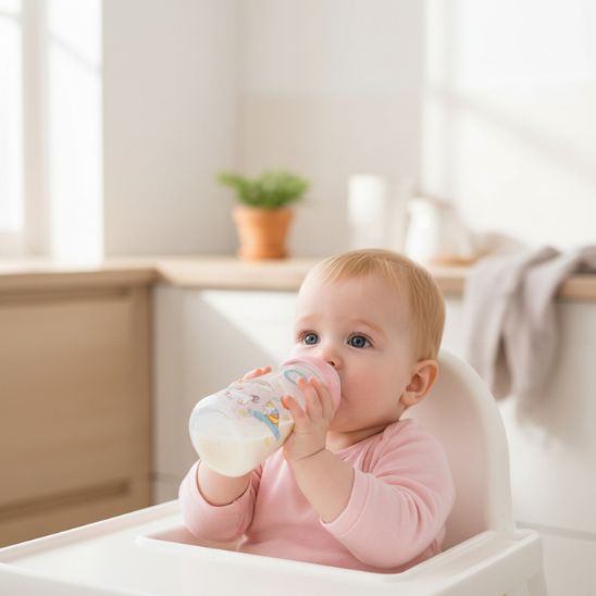 Biberon licorne avec tétine effet sein pour succion naturelle