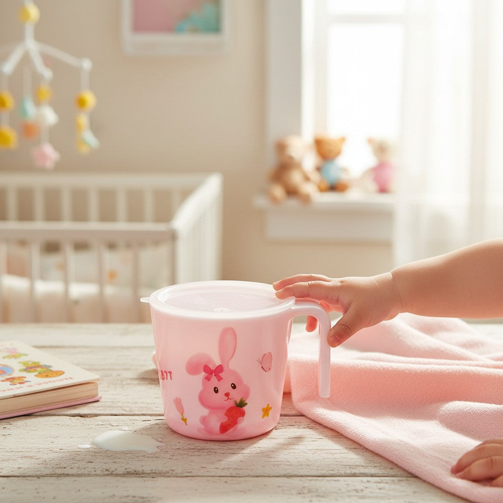 Bol bébé rose grande capacité 500ml