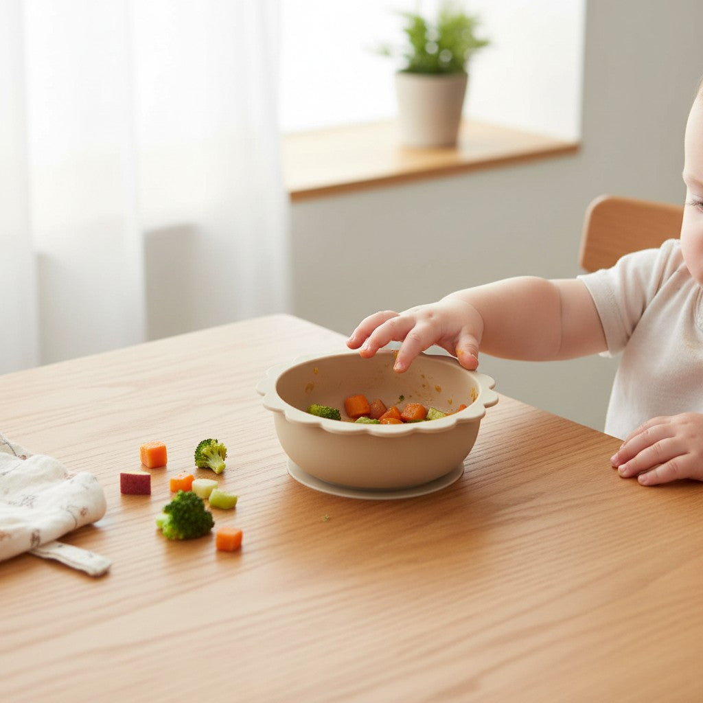 Bol bébé en silicone alimentaire pour premiers repas – Bébé-Miam™