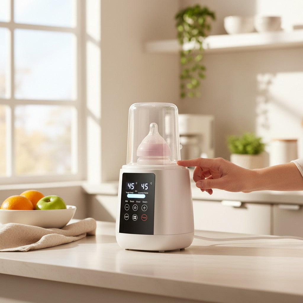 Chauffe biberon bain-marie sécurisé pour bébé