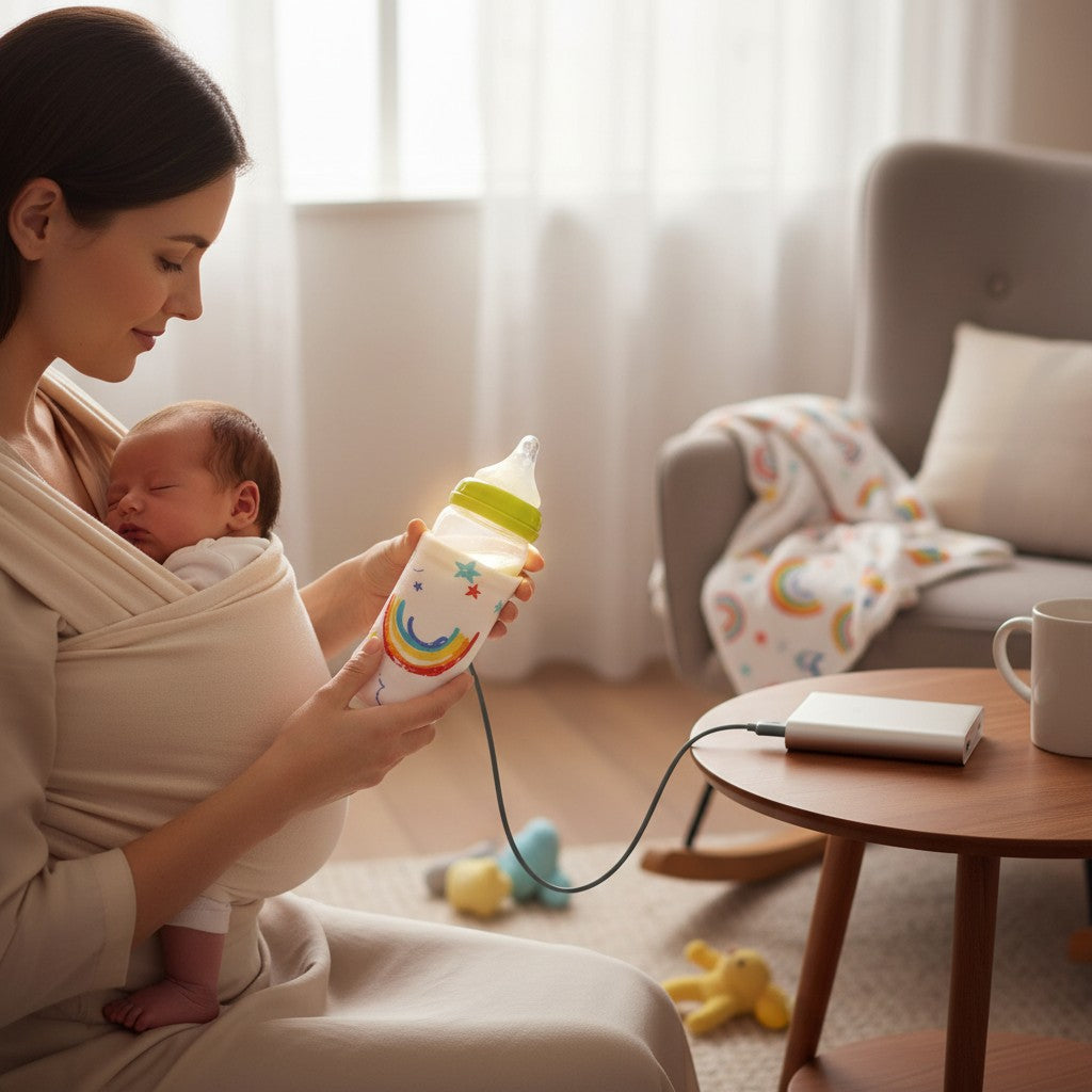 Chauffe biberon nomade portable idéal pour les sorties avec bébé