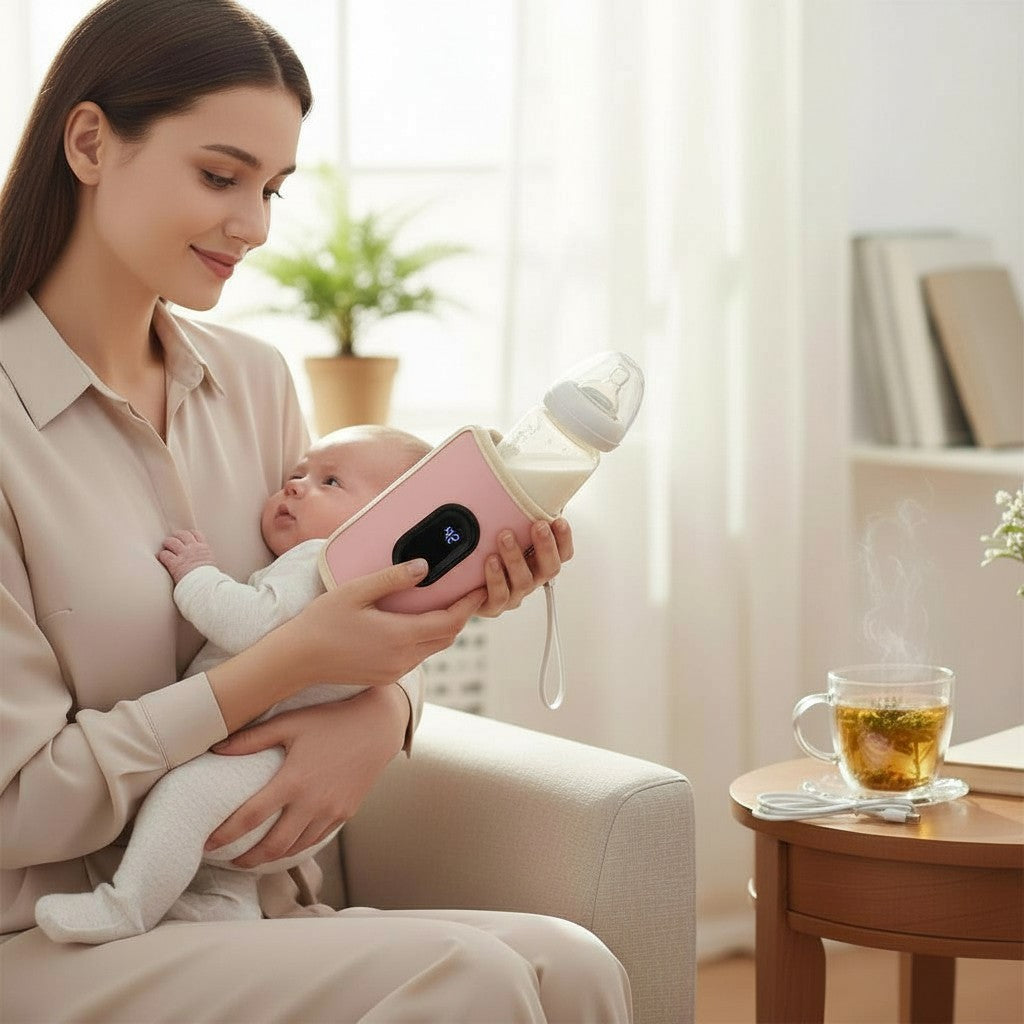 Chauffe biberon nomade pour voiture, parfait pour les trajets avec bébé