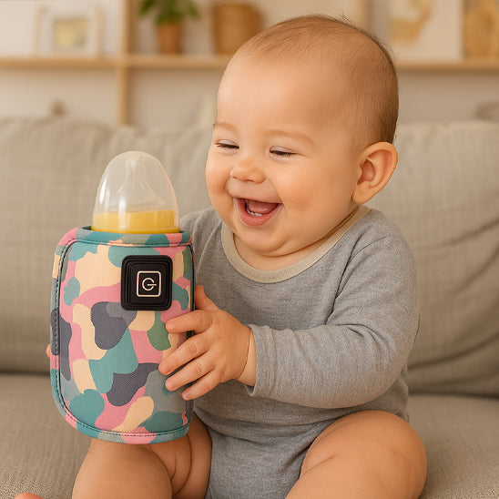 Chauffe biberon portable avec maintien au chaud intégré