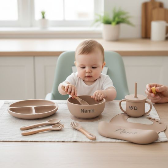 Coffre bébé personnalisé Bébé Miam – Cadeau naissance original