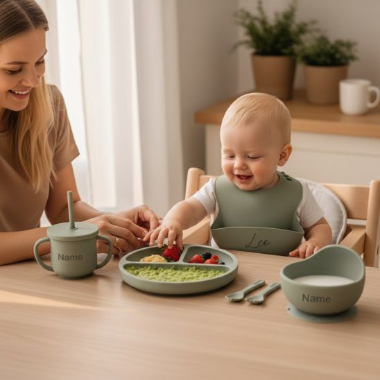 coffret repas personnalisé pour bébé