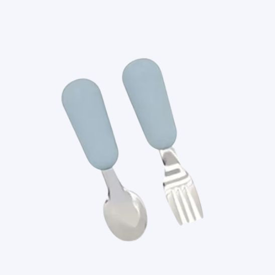 Couverts silicone et inox, cuillère bébé multipack Bébé-Miam