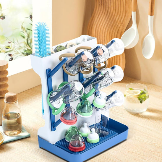Égouttoir biberon accessoires bébé avec base stable et sécurisée