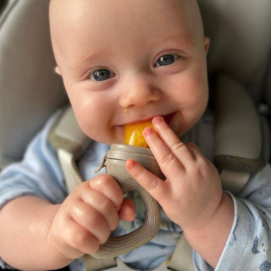 Grignoteuse bébé en silicone anti-étouffement pour fruits frais