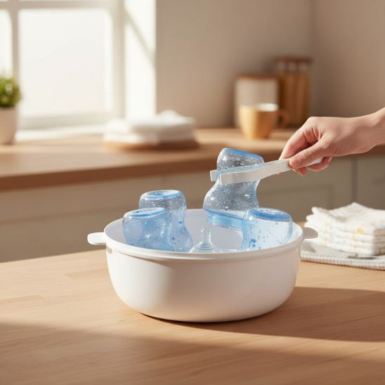 Sterilisateur biberon pouvant contenir jusqu’à six biberons