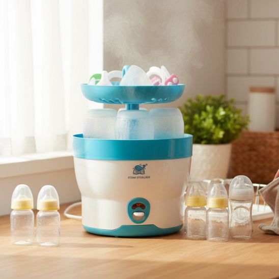 Sterilisateur biberon compact adapté à toutes les cuisines
