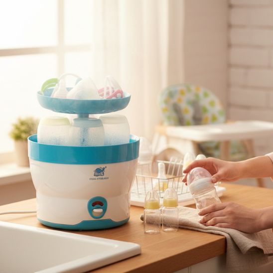 Sterilisateur biberon vapeur pour désinfection rapide et sécurisée