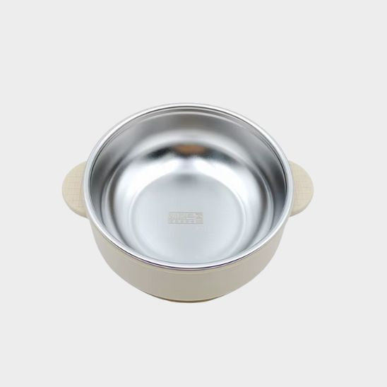 Vaisselle bebe inox gris moderne et solide