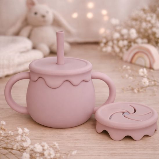 Verre d’apprentissage bébé avec poignées ergonomiques faciles à saisir