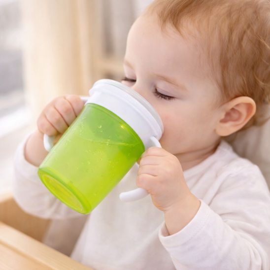 verre bébé anti goutte sans BPA