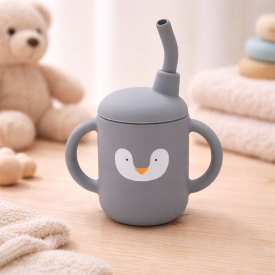 Verre bébé anti-renversement antifuite pour usage quotidien
