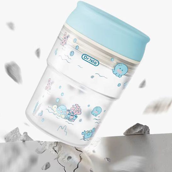Verre bébé antirenversement 360° ergonomique avec poignées faciles à saisir – Bébé-Miam™